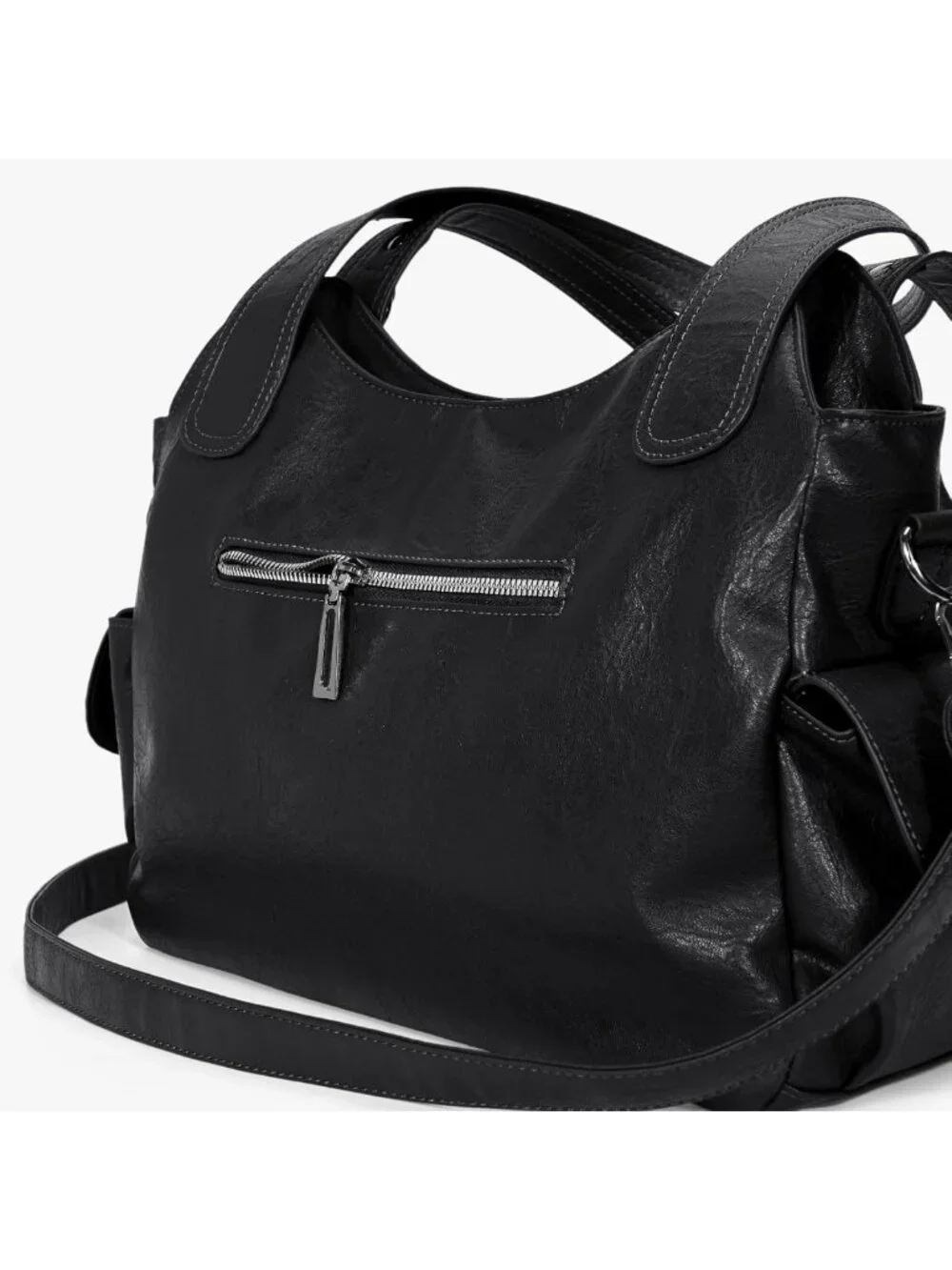 Chic Slouchy Hobo Shoulder Bag - Soft Leather Tote, Crossbody & Satchel Style
